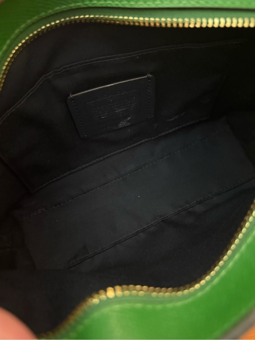 COACH Alice Green and Gray Colorblock Mini Satchel - Picture 11 of 12